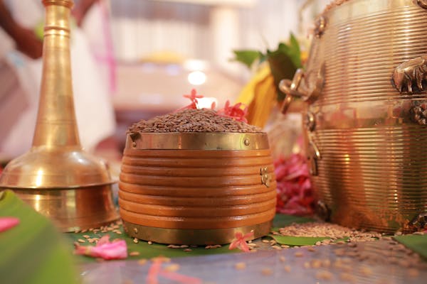 Copper Kalash with Coconut Set
